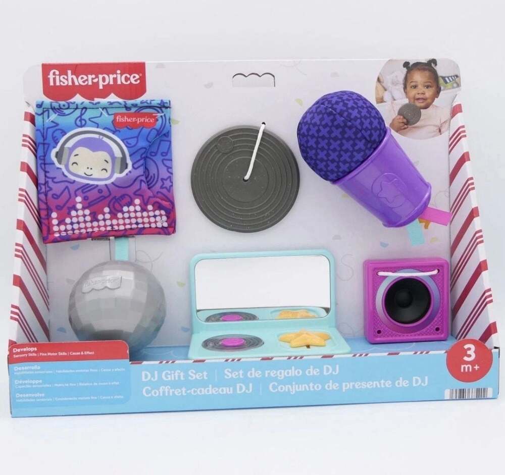 Fisher-Price DJ Gift Set Baby Toy Sensory Music 3+ Months New In Box